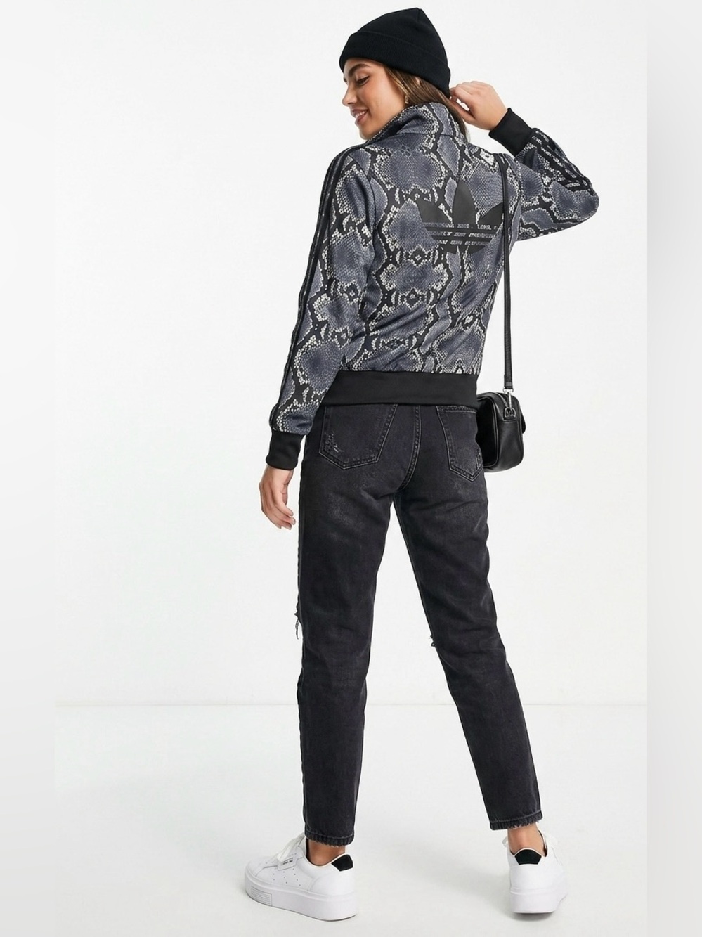 Adidas $80 Originals Firebird TT Snakeskin Track Jacket S EUC Streetwear